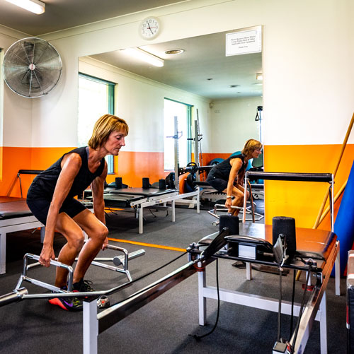 Supervised rehabilitation in the clinic gymnasium